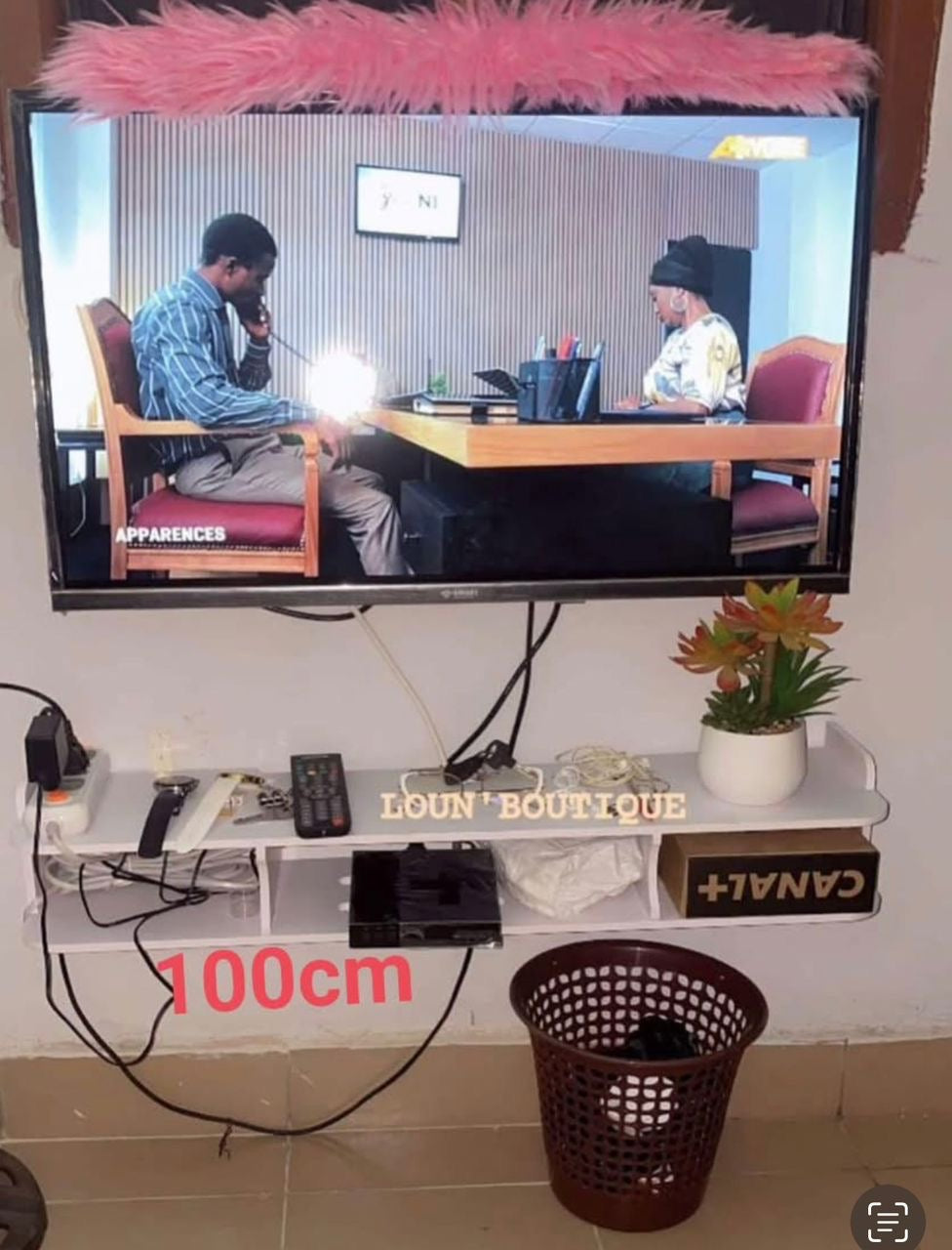 Meuble TV suspendu 100cm ou 1m